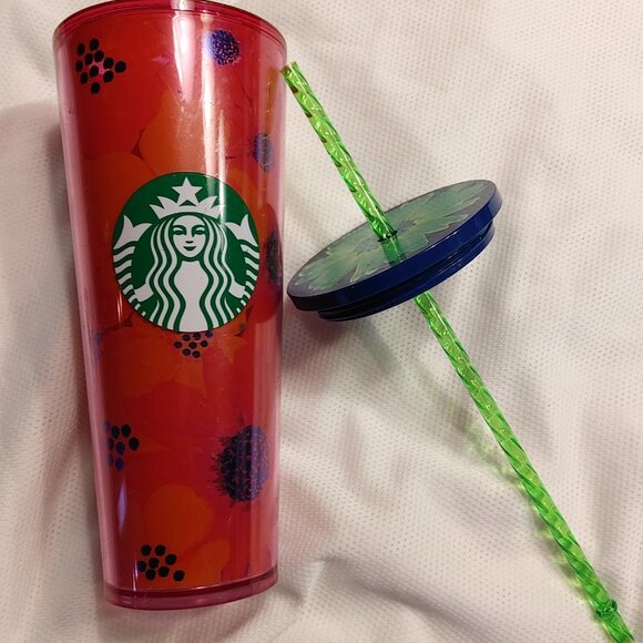 Starbucks Summer 2022 Floral Hibiscus Flower Tumbler - Picture 2 of 9